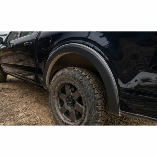 Bushwacker 20104-02 Black OE-Style Smooth Finish Rear Fender Flares for 2011-2016 Ford F-250/F-350 Super Duty