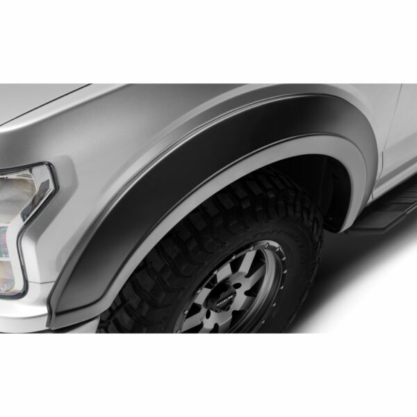 Bushwacker 20947-02 Black Extend-A-Fender Fender Flares Smooth Finish 4-Piece Set for 2018-2020 Ford F-150