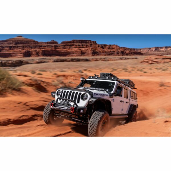 Bushwacker 10928-07 Black Jeep Flat Style Textured Finish 4-Piece Fender Flare Set for 2020-2023 Jeep Gladiator Launch Edition