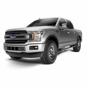 Bushwacker 20948-02 Black OE-Style Smooth Finish 4-Piece Fender Flare Set for 2018-2020 Ford F-150