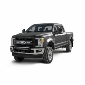 Bushwacker 20942-6A Pocket/Rivet Style Color Matched Magnetic Grey Metallic 4-Piece Fender Flare Set for 2017-2022 Ford F-250/F-350 Super Duty