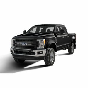 Bushwacker 20942-32 Pocket/Rivet Style Color Matched Agate Black Met 4-Piece Fender Flare Set for 20-22 Ford F-250/F-350 Super Duty