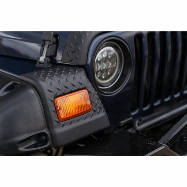 Bushwacker 14007 Black Trail Armor Front Corners for 1997-2006 Jeep Wrangler, Pair