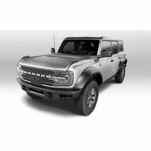 Bushwacker 20961-02 Black Extend-A-Fender Style Smooth Finish 4-Piece Fender Flare Set for 2021-2023 Ford Bronco, 4-Dr