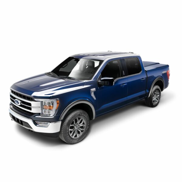 Bushwacker 20962-02 Black OE-Style Smooth Finish 4-Piece Fender Flare Set for 2021-2022 Ford F-150; Will not fit F150 Lightning