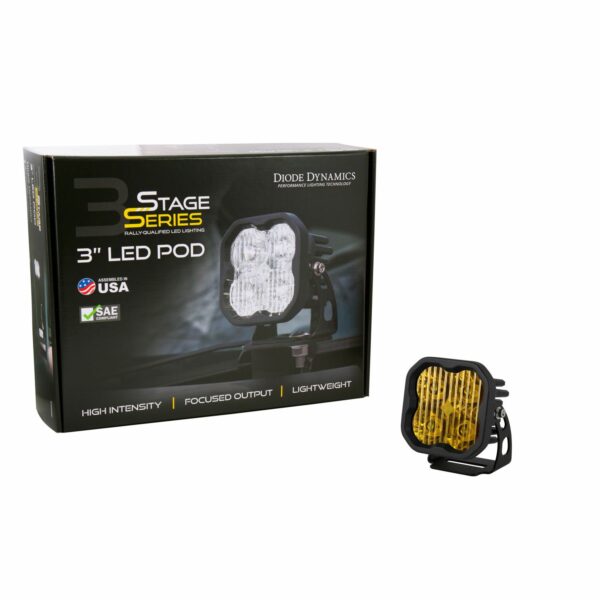Pod light featuring advanced TIR optics for high efficiency and focus.