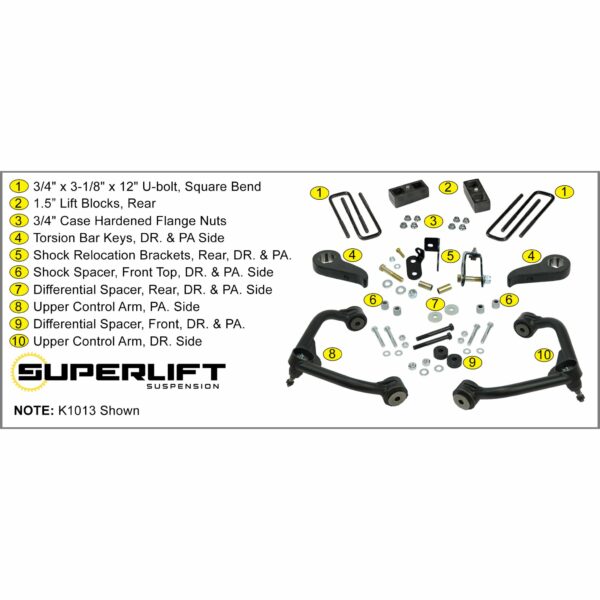 SUPERLIFT LIFT KIT 20-24 GM HD 3in K1013F