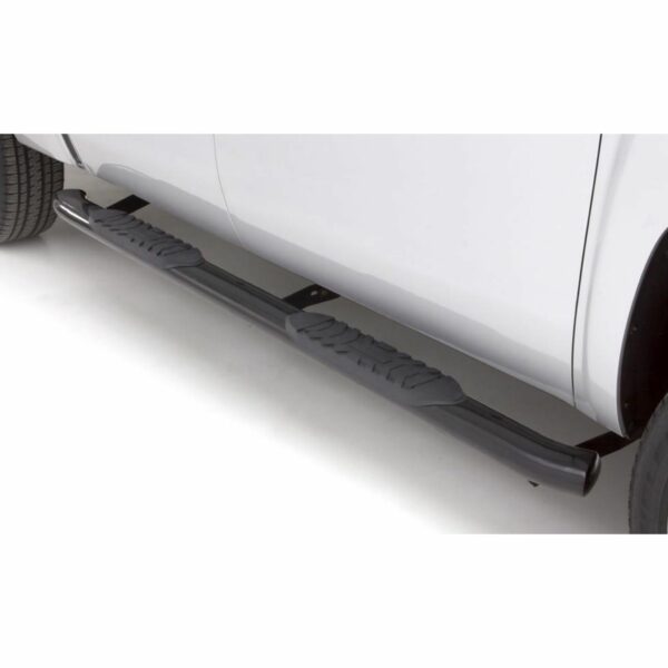 Lund 23475771 Black Steel 4 Inch Oval Bent Nerf Bars for 2002-2008 Dodge Ram 1500, 2003-2009 Ram 2500/3500 Extended Cab
