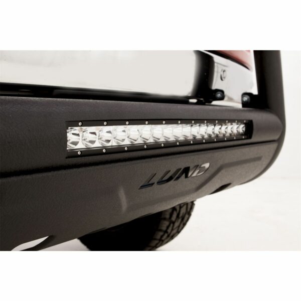 Lund 47121213 Black Bull Bar with Integrated 20 Inch LED Light Bar for 2016-2022 Toyota Tacoma