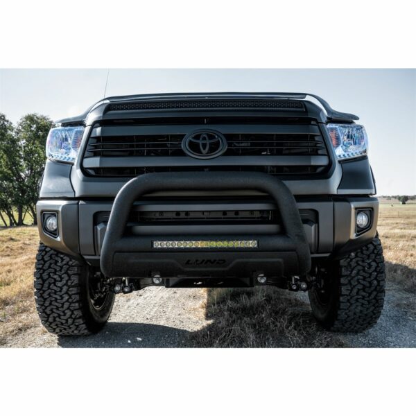 Lund 47121213 Black Bull Bar with Integrated 20 Inch LED Light Bar for 2016-2022 Toyota Tacoma