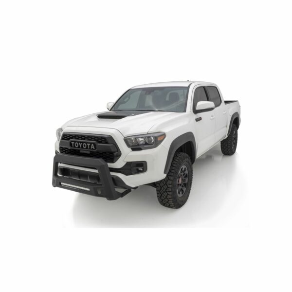 Lund 86521210 Revolution Black Steel Bull Bar with Integrated LED Light Bar for 2005-2015 Toyota Tacoma