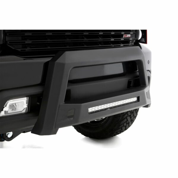 Lund 86521210 Revolution Black Steel Bull Bar with Integrated LED Light Bar for 2005-2015 Toyota Tacoma