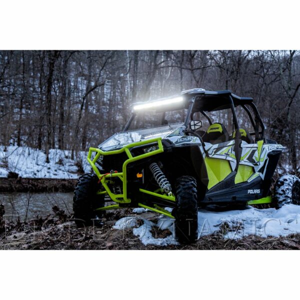Light bar featuring advanced TIR optics for high efficiency and focus.