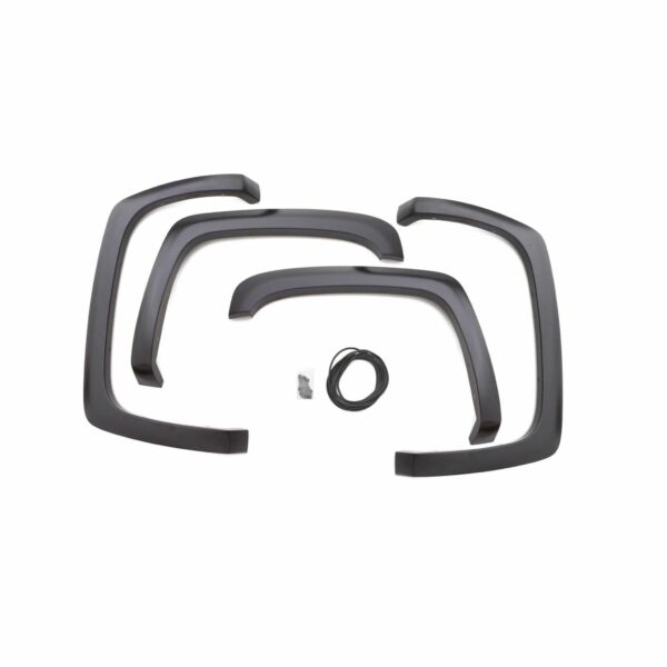 Lund SX117S Elite Series Black Sport Style Smooth Finish 4-Piece Fender Flare Set for 2014-2015 Sierra 1500