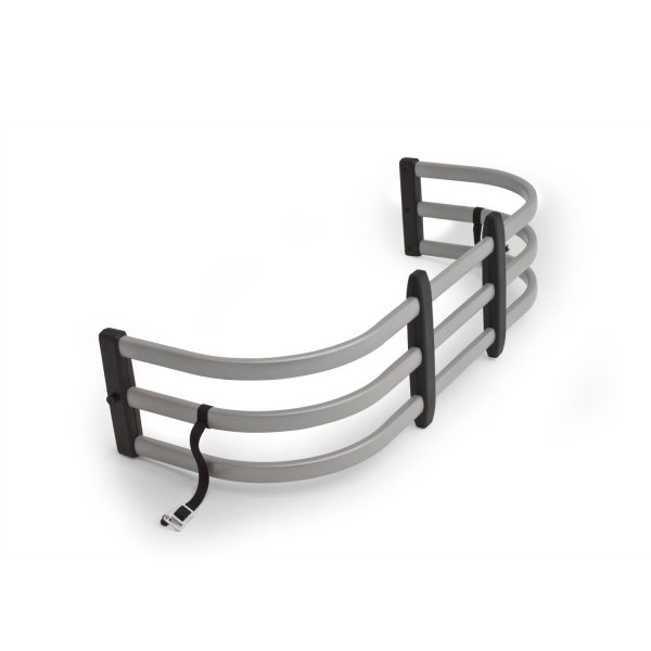 AMP Research 74814-00A Silver BedXTender HD Max for 1997-2003 Ford F-150 (excl SuperCrew, incl Heritage), 1999-2024 Ford F-250/350, 2004-2018 Nissan Titan, 2019-2023 Ram Classic, 1982-2022 Dodge Ram 1500, 1982-2024 Dodge Ram 2500/3500, Standard Bed